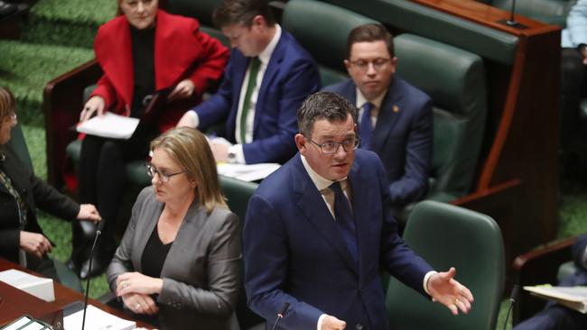 Victorian Premier Daniel Andrews allegedly insulted Liberal MP Cindy McLeish in parliament. Picture: NCA NewsWire / David Crosling