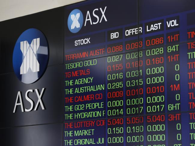 SYDNEY, AUSTRALIA - NewsWire Photos NOVEMBER 7, 2024: The screens at the ASX in the Sydney CBD. Stock Market. Australian Stock exchange.Picture: NewsWire / Damian Shaw