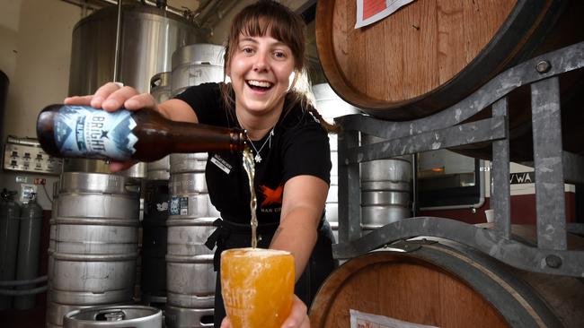 <s1>Bright Brewery bar supervisor Madeleine Cooper</s1>. Picture: Tony Gough