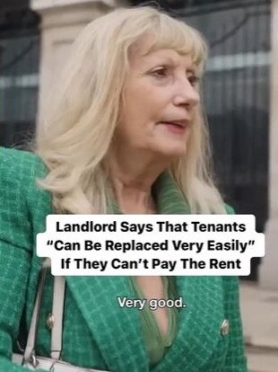 The landlord claimed it was easy to replace tenants at the moment due to the rental crisis. Picture: Novara Media/TikTok