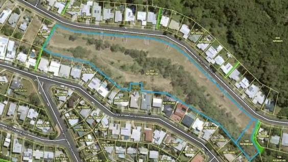 A subdivision comprising 21 lots will be built at 31-67 Callum St in Mooroobool – but only if landslide risk assessments are endorsed by Cairns Regional Council. Picture: supplied.