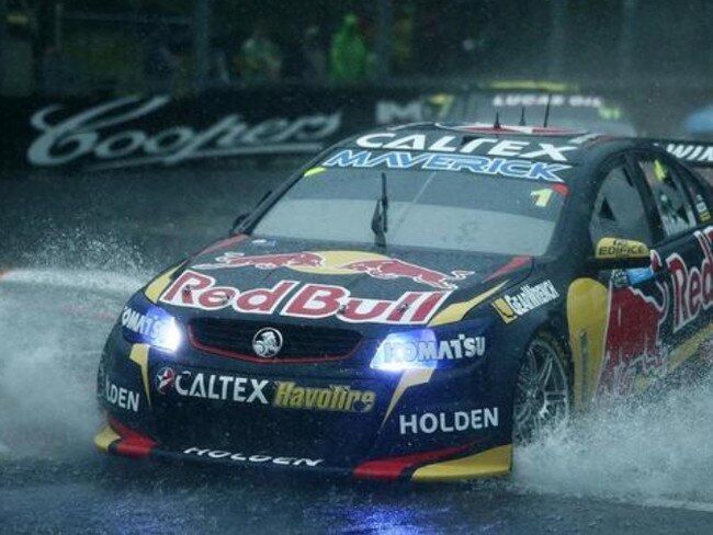 Jamie Wincup in the Supercars rain.