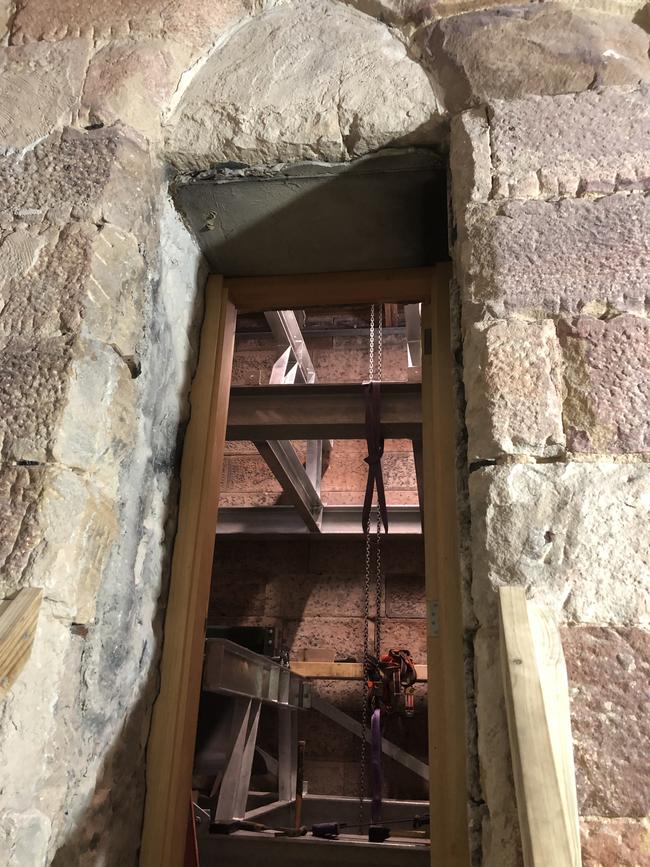 The bell tower at St Patrick's Cathedral Parramatta.