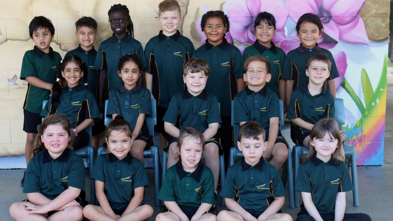 My First Year 2022: Woodcrest State School Prep S class (Back row: Tuise, Kyrie, Akeer, Parker, Joleen, Silena, Moemoe. Middle: Nitara, Manrose, Jacob, Atticus, Anthony. Front: Evie, Ophelia, Zoe, Jack, Amelia.)