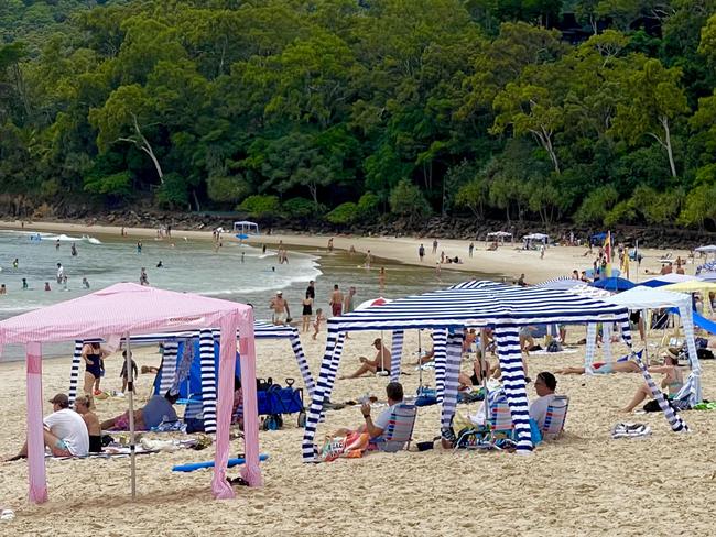 Cool Cabanas at Noosa’s Main Beach.