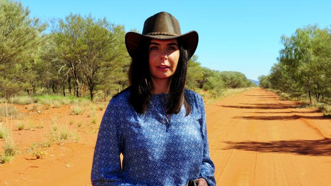 Joanne Lees appears on 60 Minutes in 2017 to announce her $250,000 fundraising effort to erect a memorial for her murdered boyfriend Peter Falconio. Picture: Channel 9