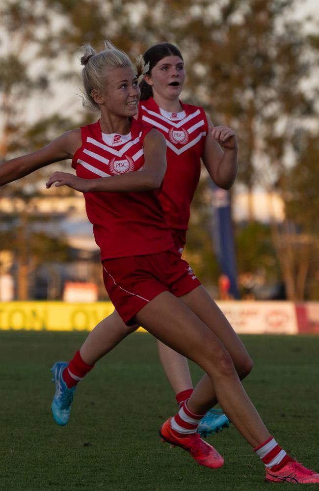 Action from the AFLQ Schools Cup State Finals. Picture: AFLQ.