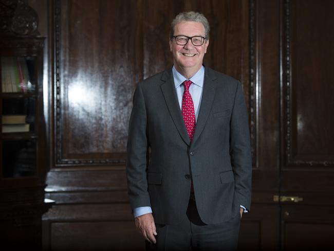 Image ©Licensed to i-Images Picture Agency. 23/04/2018. London, United Kingdom. The Australian High Commissioner to The UK Alexander Downer pictured in his office at the High Commission of Australia in London, UK.Picture by Ben Stevens / i-Images