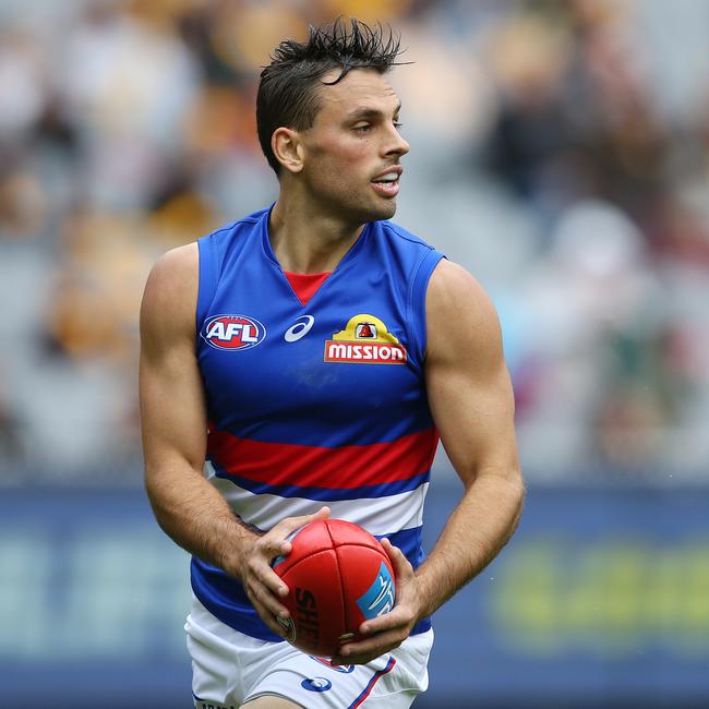 Sam Lloyd playing for the Western Bulldogs in 2019. Picture: Michael Klein