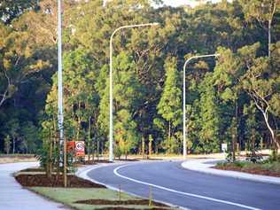 The start of Peter Crosby Way at Sippy Downs, the northern access into the Harmony master-planned community at Palmview. Picture: Erle Levey