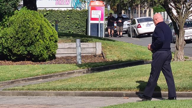 Robert Haydon Aldersey pleaded guilty to assaulting a colleague at the Mount Gambier Magistrate Court on Thursday. Picture: Jessica Ball