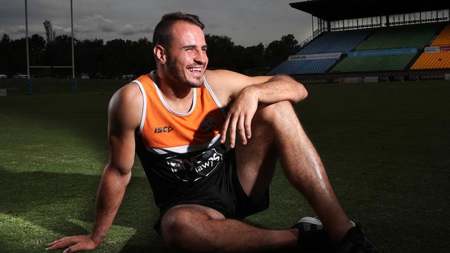 Josh Reynolds at a Wests Tigers interview session at Concord Oval. Picture. Phil Hillyard