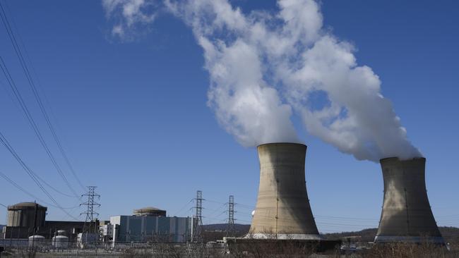 Nuclear power plant are currently banned in Australia, but some government MPs want an inquiry to revisit this. Picture: Andrew Caballero-Reynolds/AFP