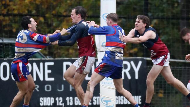 Emotions run high in the Gisborne-Sandhurst match.