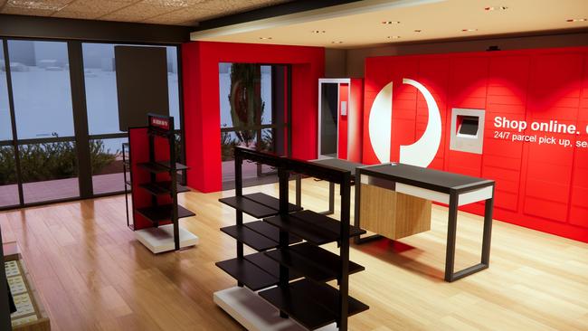 A render of the inside the new Australia Post at Warradale. Picture: Supplied