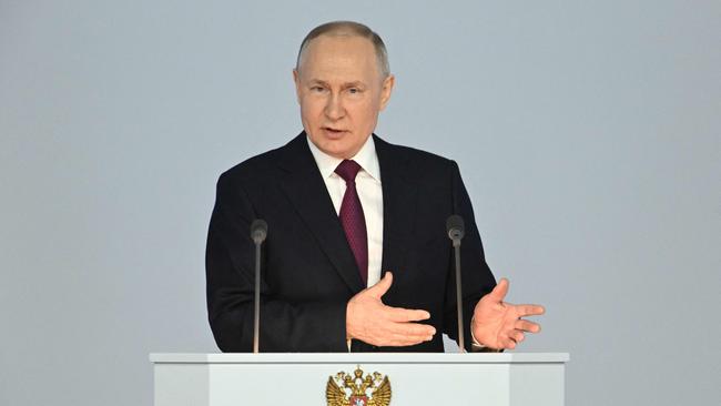 President Vladimir Putin announced he would suspend the major nuclear-arms-control treaty between the US and Russia.