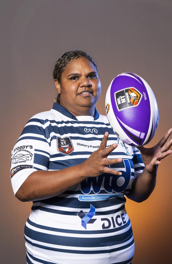 Darwin Brothers captain Bianca Scrymgour ahead of the 2024 NRL NT season. Picture: Patch Clapp