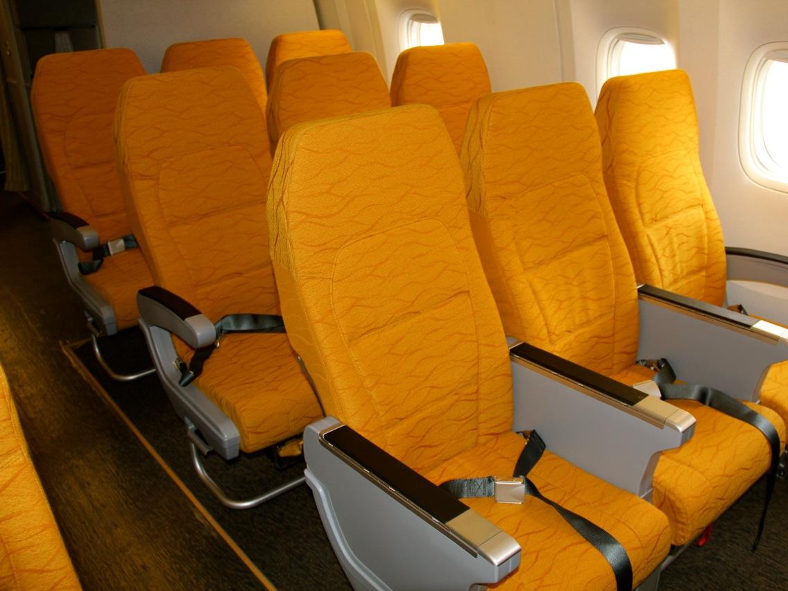 Supplied Travel Child free adults only cabin on Scoot Airlines plane. For Escape travel story. Picture: Supplied