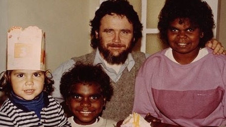 Jacinta with her late brother Leonard, dad David and mum Bess. Picture: SUPPLIED