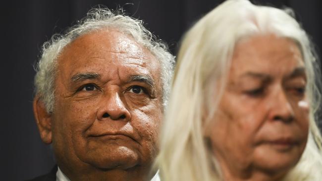 Indigenous leader Tom Calma, Marcia Langton in the foreground. Picture: NCA NewsWire / Martin Ollman