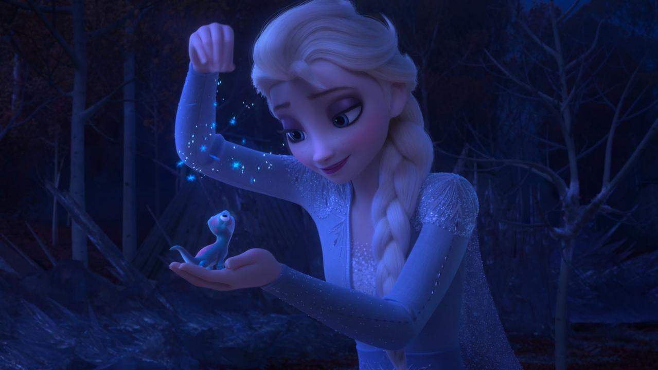 Elsa is troubled by a strange voice in Frozen II. Picture: Supplied by Disney