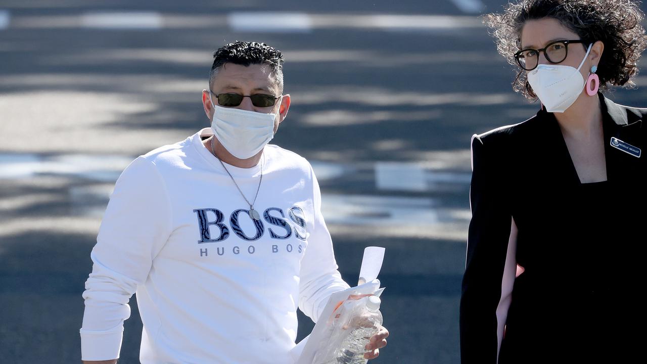 Convicted rapist Mohammed Skaf walks from Long Bay Correctional facility during his release in Sydney. Picture: Dylan Coker/NCA NewsWire