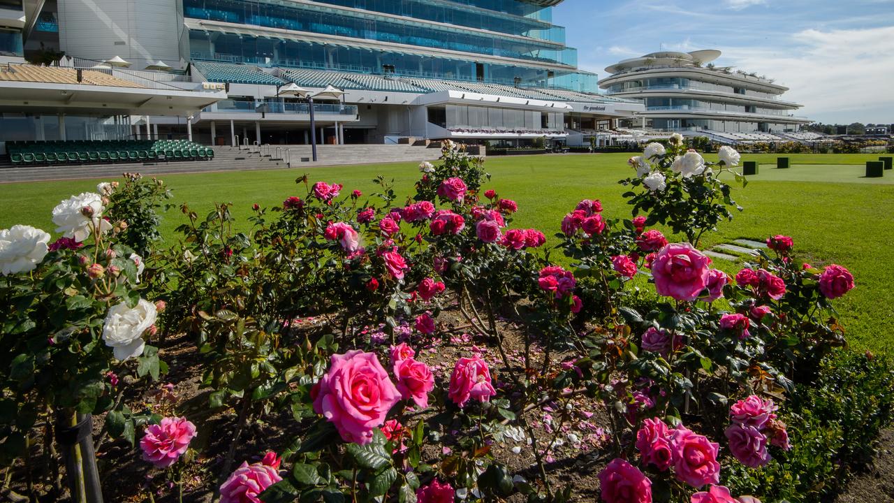 The gardens of Flemington looks so beautiful … Picture: Jay Town