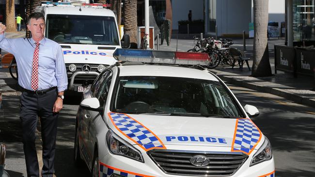 LNP's Shadow Police Minister Tim Mander is concerned about Surfers Paradise police being under resourced as officers are stripped out to Coomera. Picture Glenn Hampson