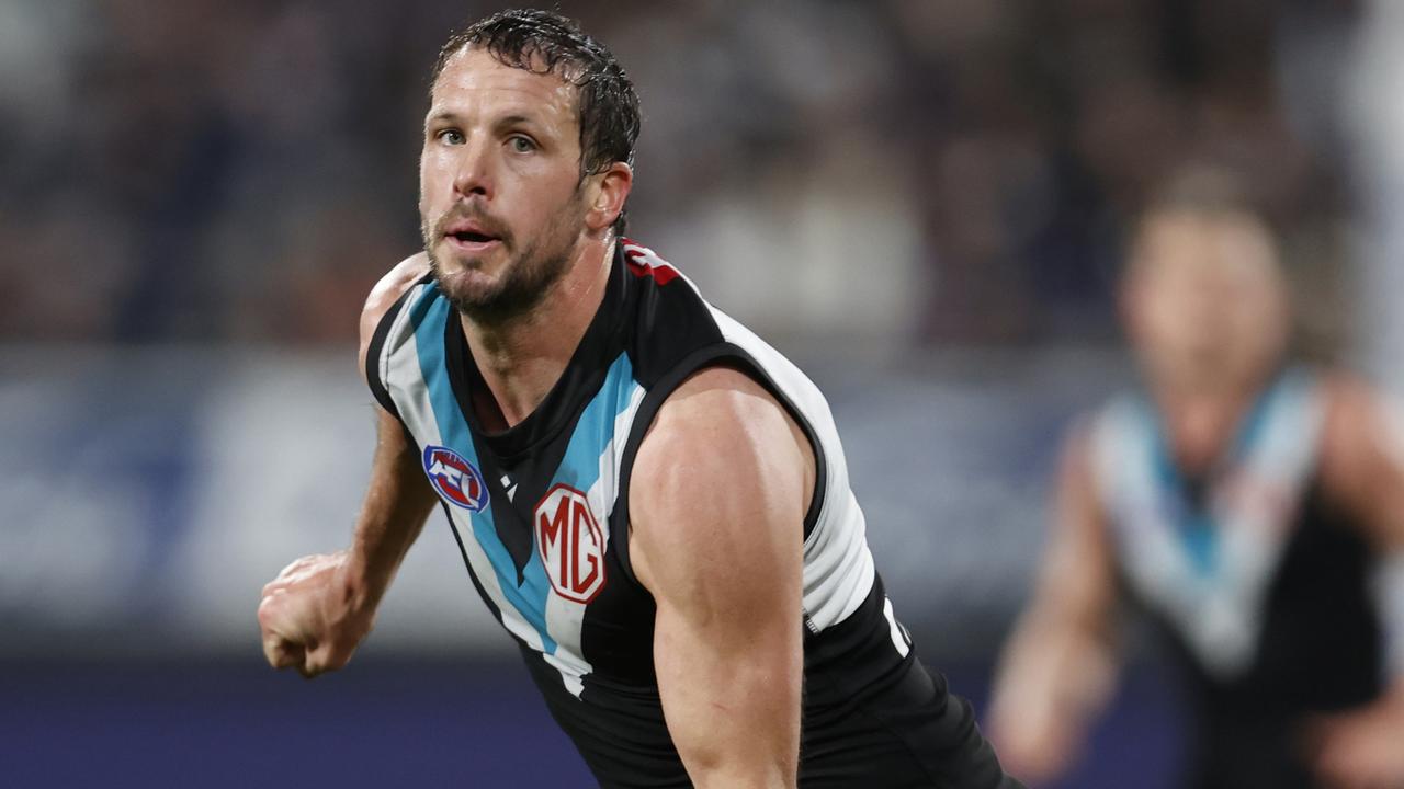 Travis Boak wants to play on next year. Picture: Darrian Traynor/AFL Photos/via Getty Images