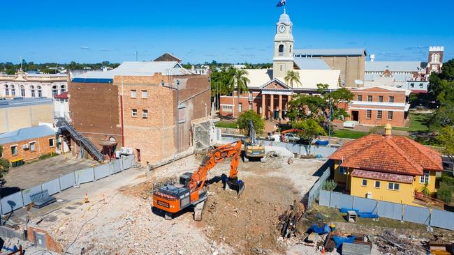 The Maryborough admin building was demolished in 2020. Photo: Fraser Coast Regional Council.