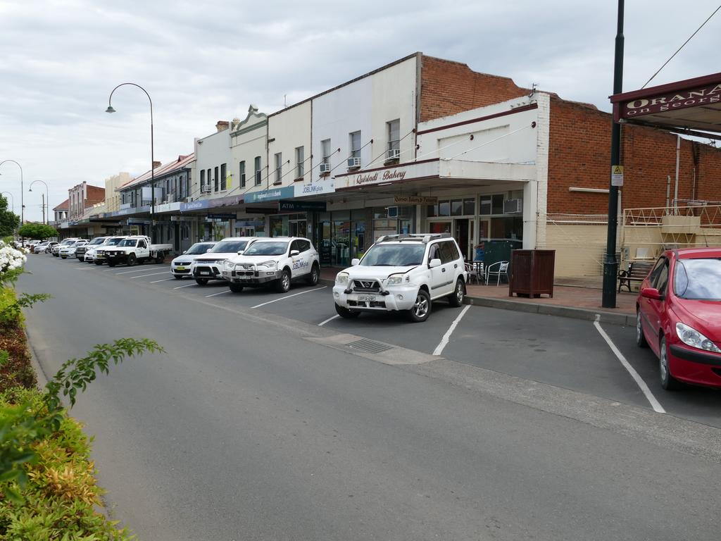 The streets are empty, where locals once flocked for their morning coffee. Picture: Alexandra Bernard