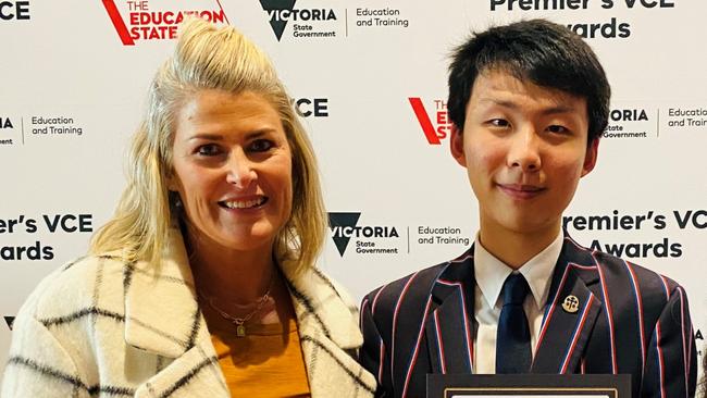 Brighton Grammar’s dux for 2022 is Qiyan Chen, known as Jerry, achieved the highest possible ATAR.