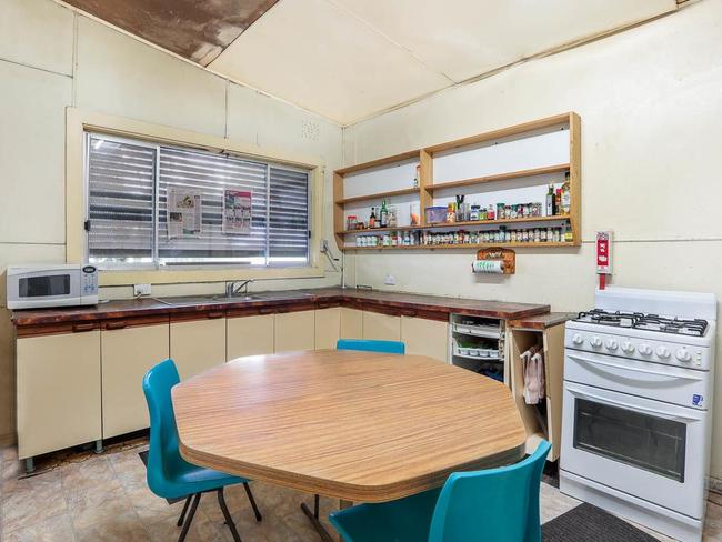 The kitchen at 31 Nursery Street Hornsby is falling apart. Picture: Homefront Real Estate/realestate.com.au