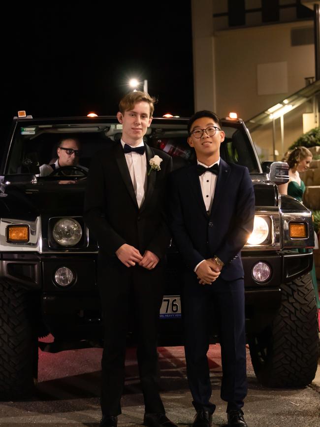 Thomas Fothergill and Weijin Tan. Hillcrest Christian College 2020 school formal. Photo: Supplied
