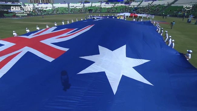 The Australian flag was on display on the surface. Photo: Prime Video.