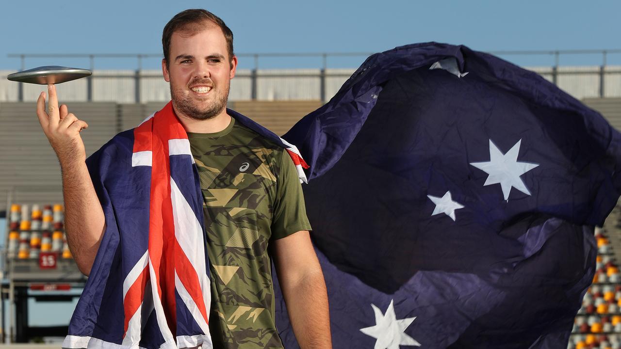 Matthew Denny, discus thrower, will be available at QSAC. Photo Annette Dew