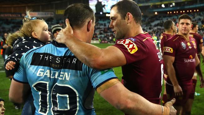 Cameron Smith and Paul Gallen after game three.
