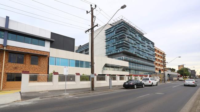 A “small number” of Barwon Health staff refused to get vaccinated. Geelong hospital pictured.