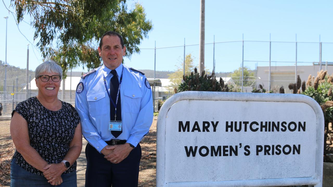 Retired Correctional Supervisor Alison McIntyre and Acting Director of Prisons David Jackson. Picture: Elise Kaine