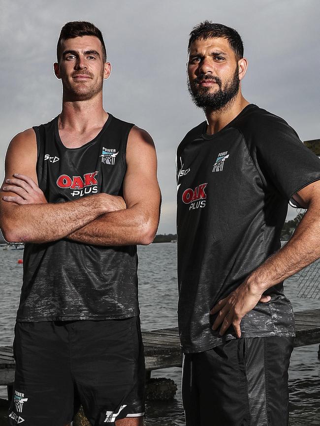 Power ruck pair Scott Lycett and Paddy Ryder. Picture SARAH REED