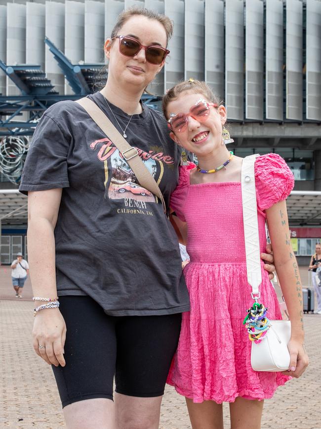 SYDNEY, AUSTRALIA - Daily Telegraph Photos February 26, 2024: Melissa and Sienna at Taylor Swift's The Eras Tour concert held at Accor Stadium in Sydney. Picture: Christian Gilles