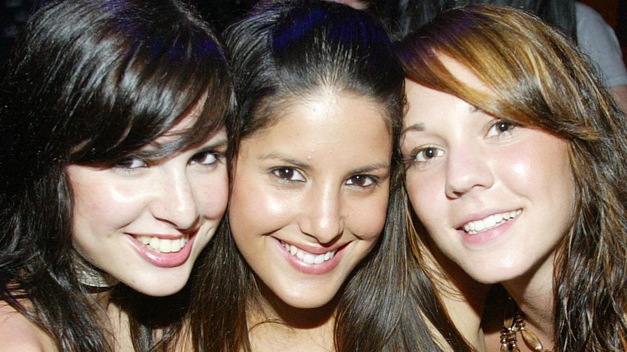 DECEMBER 22,  2005:   PARADISE- Reporter:Amy Mills : Socials at the new Nightclub on Orchid Ave called The Bedroom. PicJono/SearleL to R Melody Dantaz Tara Dantaz-Maclean and Daniela Lalovic.