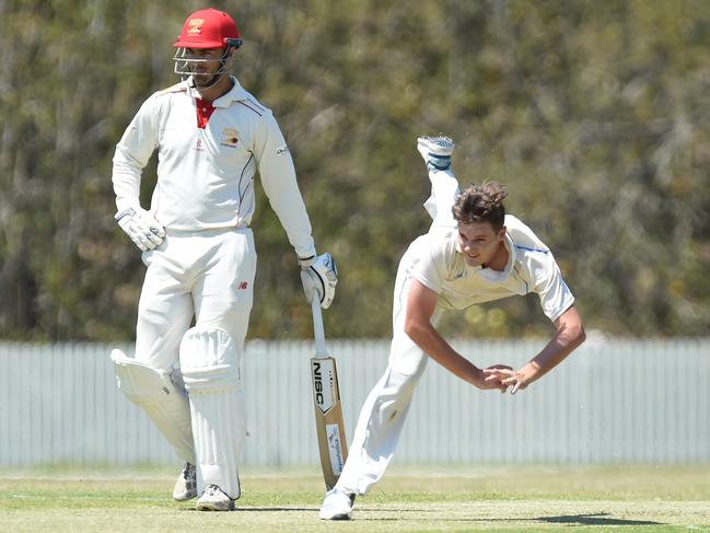 Gold Coast Dolphins all-rounder Josh Kann (right). Picture: Lawrence Pinder