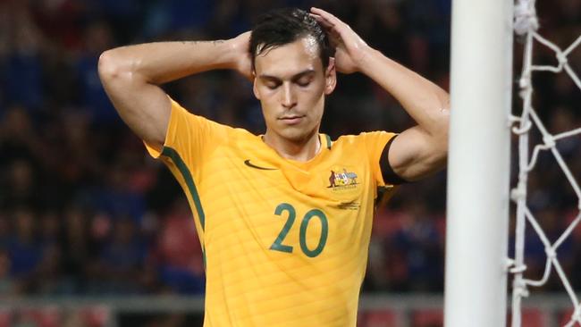 Trent Sainsbury reacts. Pic Jono Searle.