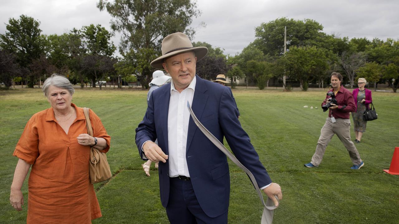 Anthony Albanese during a visit to Majura Primary School in Canberra last week. Picture: NCA NewsWire/Gary Ramage