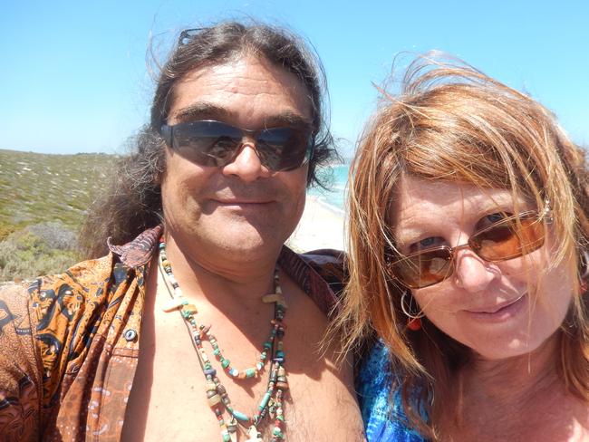 Jorge Castillo-Riffo who died while using a scissor lifter on the new RAH site two years ago, with his partner Pamela Gurner-Hall.