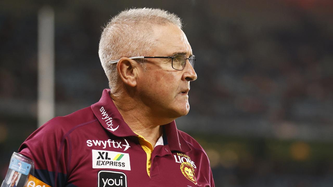 Lions coach Chris Fagan will remind his players to ‘remain calm’ against Geelong. Picture: Daniel Pockett/Getty Images