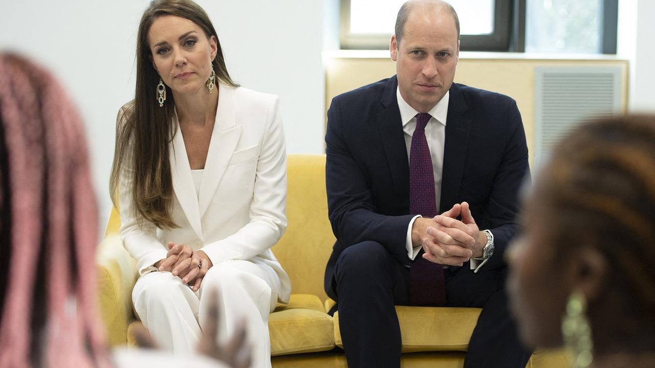 Prince William and Kate Middleton met with members of the association ELEVATE at Brixton House. Picture: AFP.