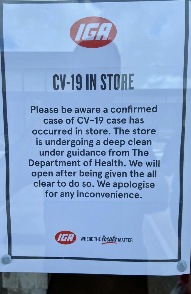 The Buddina IGA supermarket on Point Cartwright Drive has been closed due to a Covid-19 scare. Picture: Patrick Woods