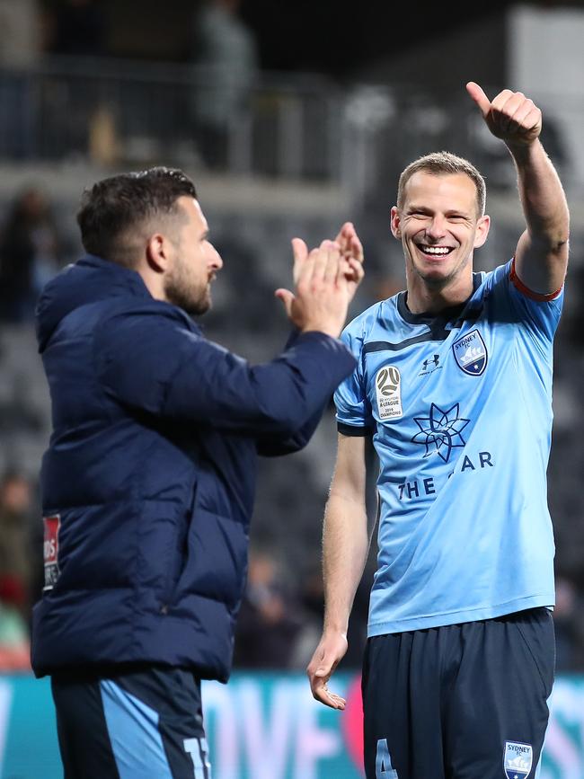 Wilkinson acknowledges the fans.